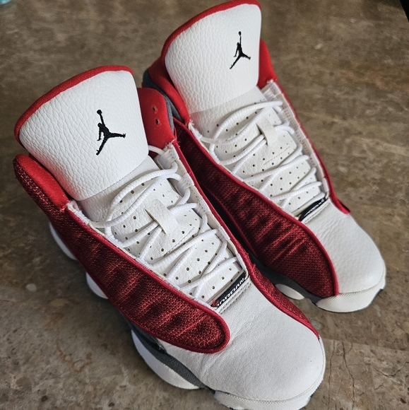 Red Flint Red White Jordan 13 White Red Flint Air Jordan 13 Nike Air Jordan  Retro 13 Gs Red